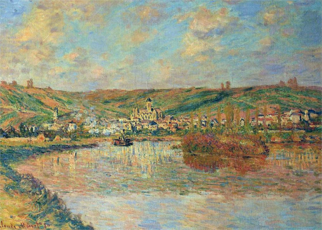 Late Afternoon in Vetheuil - Claude Monet Paintings